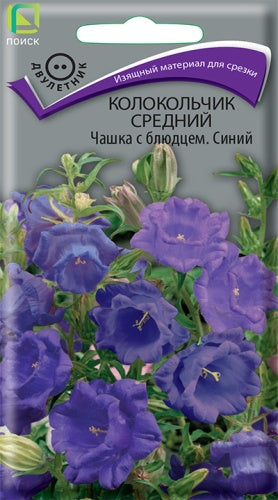 Колокольчик средний Чашка с блюдцем Синий