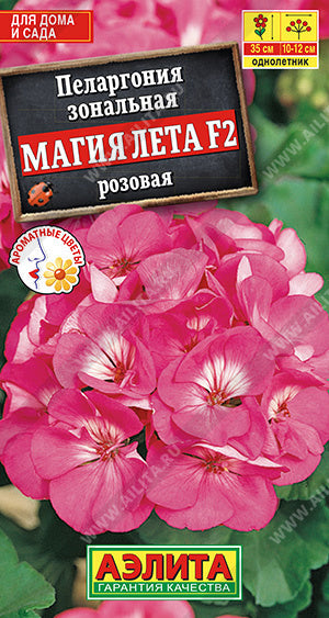 Пеларгония зональная магия лета F2 розовая